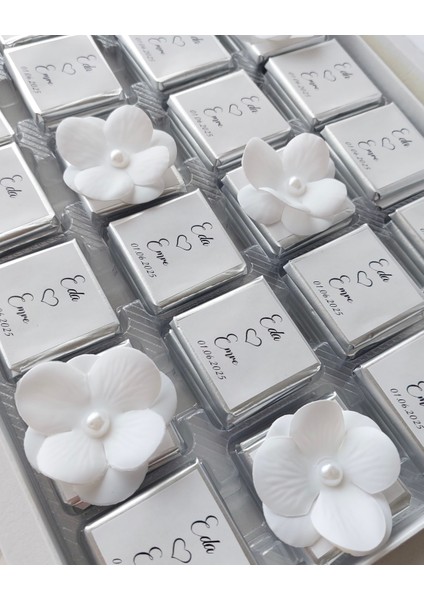 Incili Tasarım Söz Nişan Kız Isteme Çikolatası 72 Adet Madlen Çikolata fiyatları