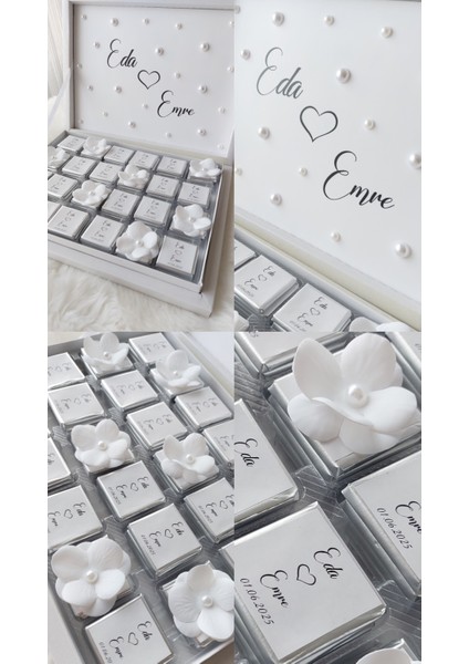 Incili Tasarım Söz Nişan Kız Isteme Çikolatası 72 Adet Madlen Çikolata fırsatları