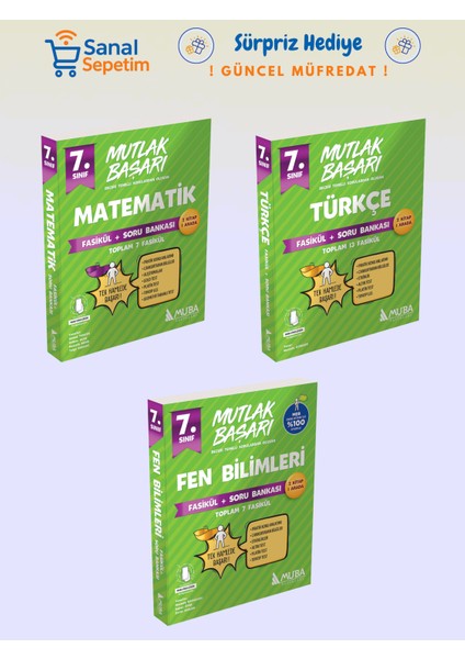 7. Sınıf Matematik + Türkçe + Fen Bilimleri Fasikül Soru Bankası