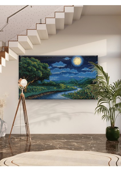 Van Gogh Gece Baskı Kanvas Tablo
