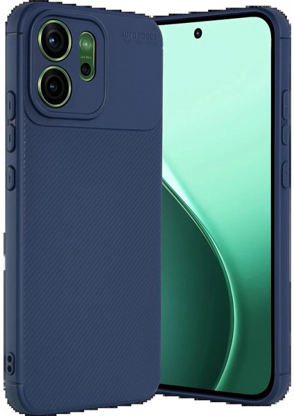 Oppo Reno 14F Auto Focus Karbon Kapak - Lacivert modelleri