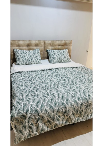 Yaprak Desenli Çift Kişilik Nevresim Takımı