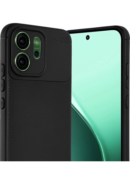 Oppo Reno 14F Auto Focus Karbon Kapak - Siyah