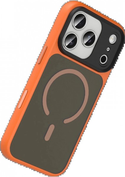 Apple iPhone 17 Pro Megane Magsafe Kapak - Turuncu fırsatları