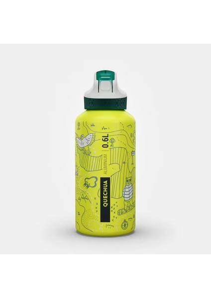 Çocuk Pipetli Alüminyum Matara - 0,6 L - Pratik Kapak - Sarı - 500 fiyatları