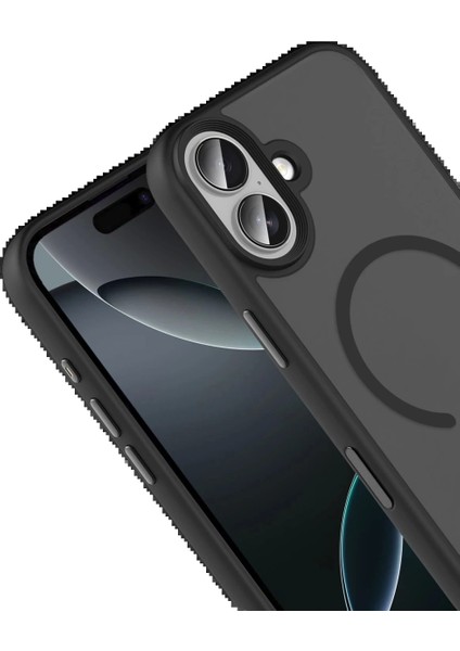 Apple iPhone 17 Megane Magsafe Kapak - Siyah modelleri