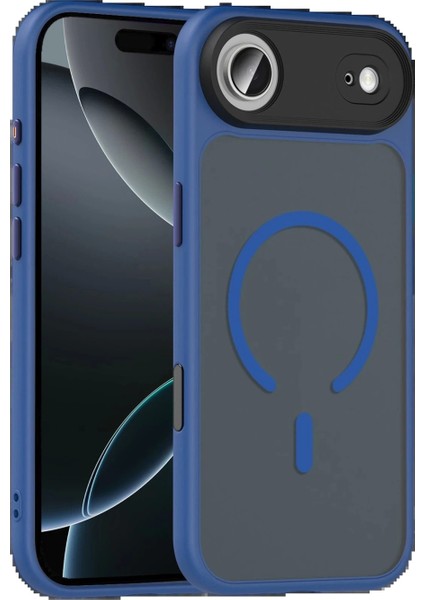 Apple iPhone 17 Air Megane Magsafe Kapak - Lacivert