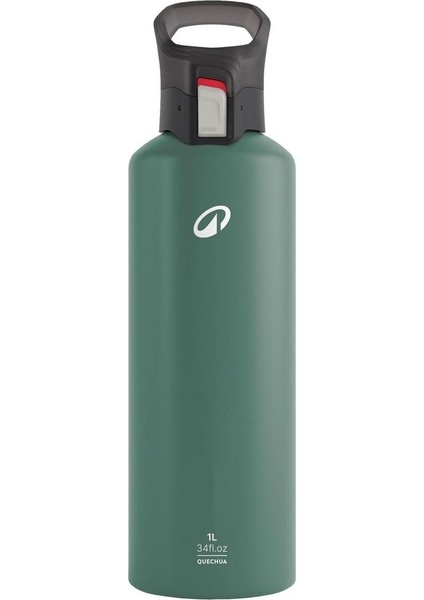Quechua Outdoor Alüminyum Matara - 1 L - Yeşil - 500