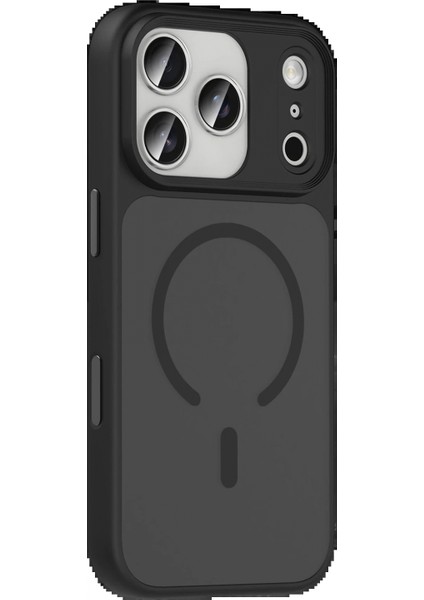 Apple iPhone 17 Pro Max Megane Magsafe Kapak - Siyah modelleri