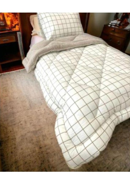Wellsoft Tek Kişilik Lüx Pamuklu Uyku Seti Desenli Yorgan 155 x 215 cm & Yastık Kılıfı & Lastikli Çarşaf fiyatları