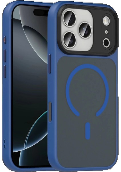 Apple iPhone 17 Pro Megane Magsafe Kapak - Lacivert