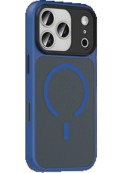 Apple iPhone 17 Pro Megane Magsafe Kapak - Lacivert modelleri