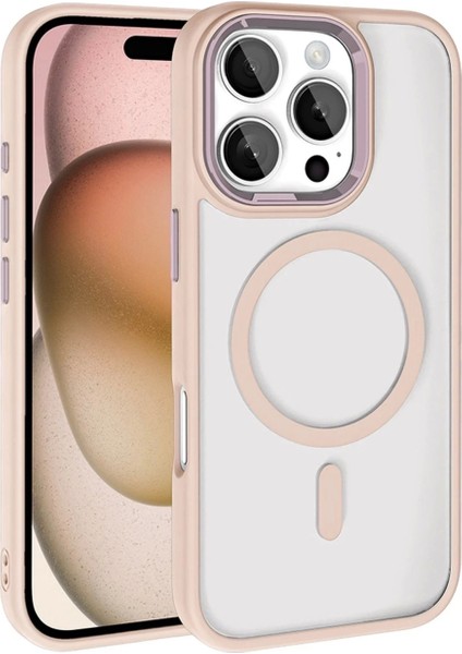 Apple iPhone 16 Pro Max Terea Magsafe Kapak - Pembe