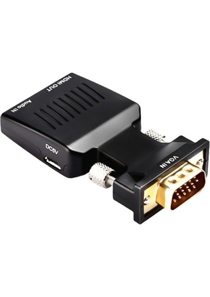 Powermaster PM-4276 Audio Çıkışlı VGA To HDMI Çeviciric Adaptör VGA Çıkışını HDMI Girişine Dönüştürücü Aparat fırsatları