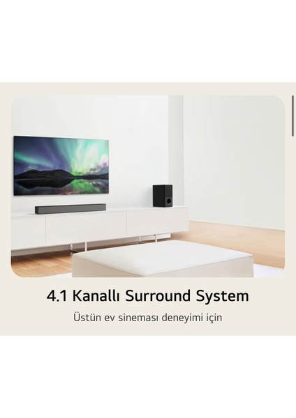 600W Güç 4.1 Kanal Ev Sinema & Soundbar Dts Virtual:x Yüksek Ses ve Kalite, Kablosuz Bluetooth Optik, HDMI ve USB Bağlantı, Al Sound Pro + Lambader fiyatları
