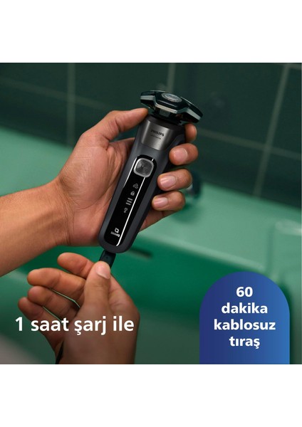 5000 Serisi Tıraş Makinesi, Sinekkaydı Tıraş, Skin Iq Teknolojisi, Islak ve Kuru Kullanım, Hassas Düzeltici Başlık + Onerous Lambader fırsatları