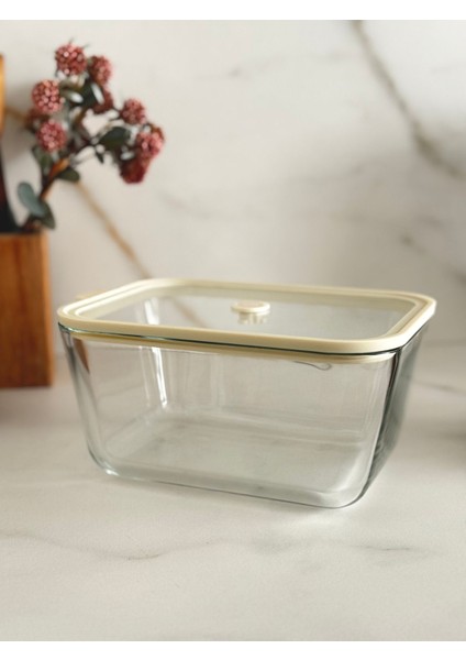 Vakumlu Cam Saklama Kabı 2600ML