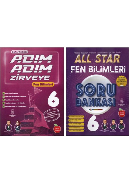 Newton 6. Sınıf All Star Fen+Adım Adım Zirveye Fen Bilimleri (2 Kitap)