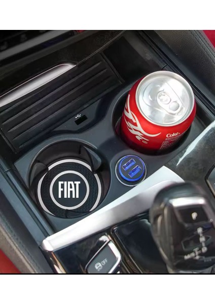Siyah Silikon Bardak Altlığı Fiat ile Uyumlu Bardaklık Egea Ceoss Palio Punto Linea modelleri