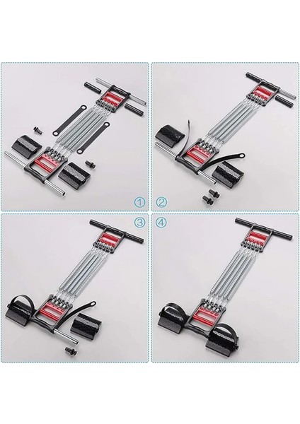 Profesyonel El Ayak Göğüs Yayı Çelik Paslanmaz Kol Bilek Göğüs Kas Geliştirme Aleti 5 Kademe Sertlik Ayarlanabilir modelleri