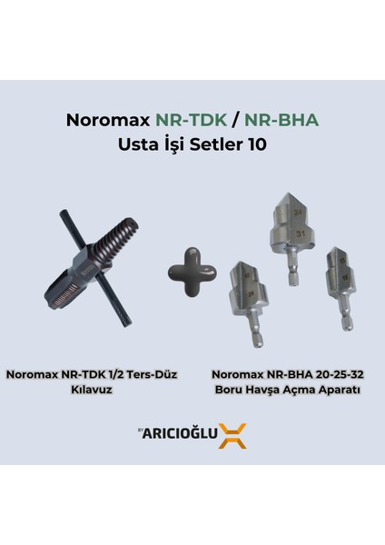 Boru Havşa Aparatı ve Ters/düz Kılavuz Boru Tamir Seti