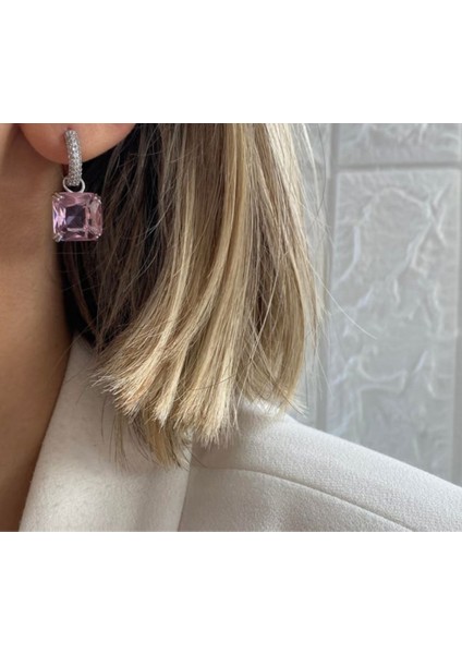 Vividcharm Pembe Zirkon Vıp Seri Küpe modelleri