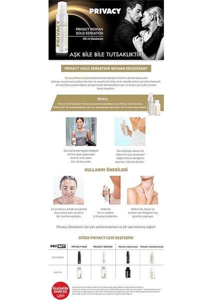 Gold Women Deodorant 150ML indirimleri