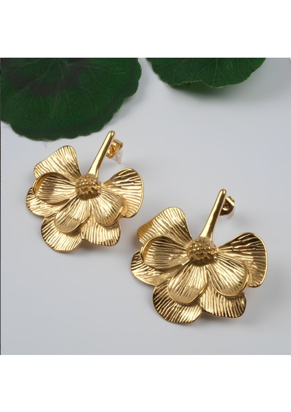 Vividcharm Çiçek Model Küpe