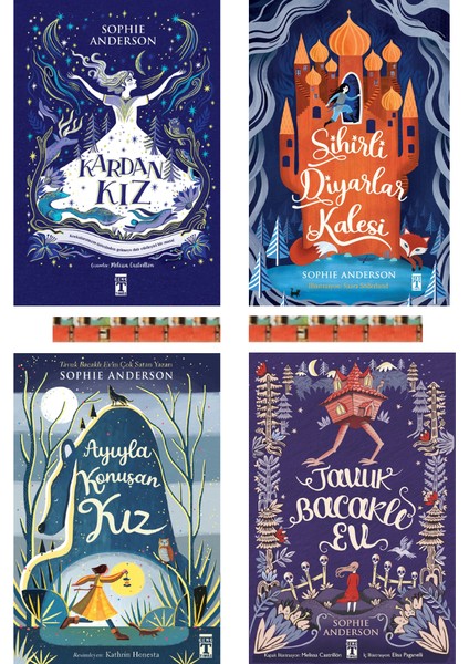 7. 8.+Sınıf- Sihirli Diyarlar Kalesi, Tavuk Bacaklı Ev, Kardan Kız, Ayıyla Konuşan Kız (4kitap)