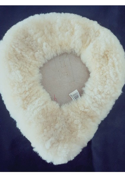 %100 Koyun Postu Bisiklet Motor Sele Kılıfı Ortopedik Koltuk Kılıfı 28X25 cm