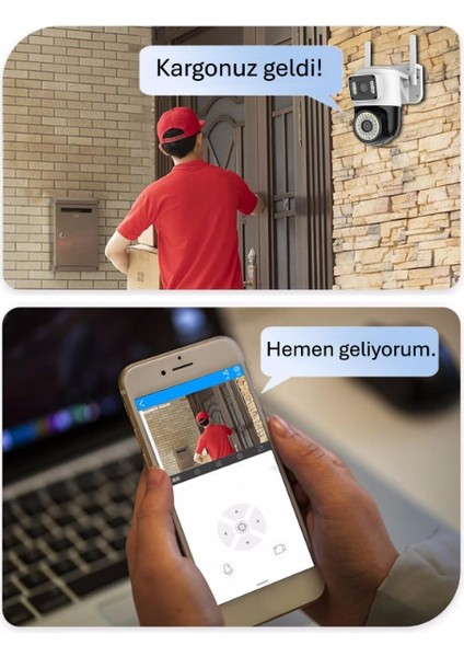 Çift Lensli Dış Mekan Wi-Fi Kamera fırsatları