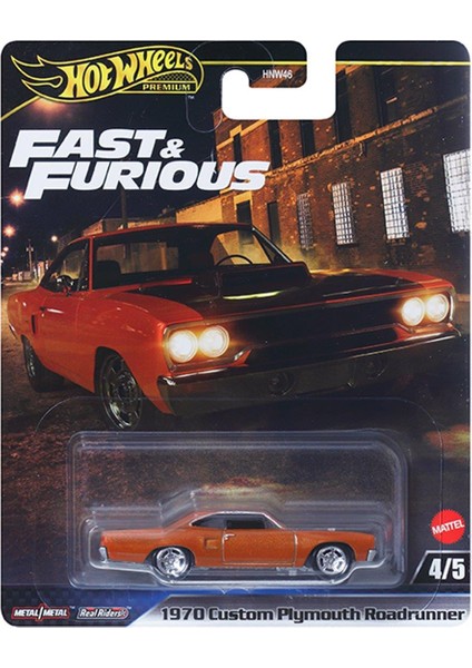Hot Wheels Fast Furious 1970 Custom Plymouth Roadrunner HNW46 JBL87