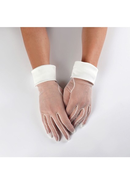Beyaz Manşetli Gelin Eldiveni fiyatları