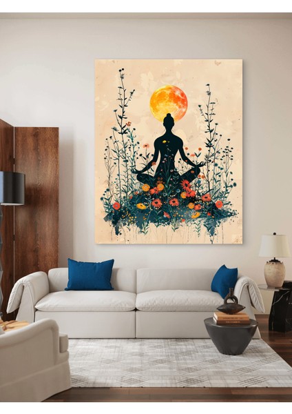 Doğayla Meditasyon Baskı Kanvas Tablo fiyatları