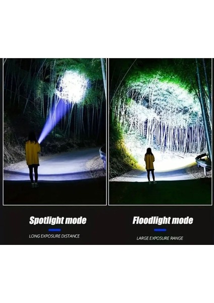 Hasuba HS-233 Güçlü LED El Feneri Yüksek Güç Işık Şarj Edilebilir Taktik El Feneri Kamp fırsatları