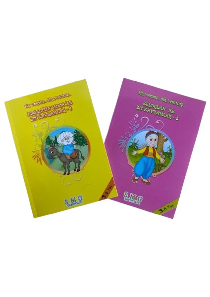 Masallarla Kavramlar Nasrettin Hoca ile Zıt Kavramlar 1 ve Keloğlanla Zıt Kavramlar 2 Okul Öncesi 2li Aktivite Kitabı