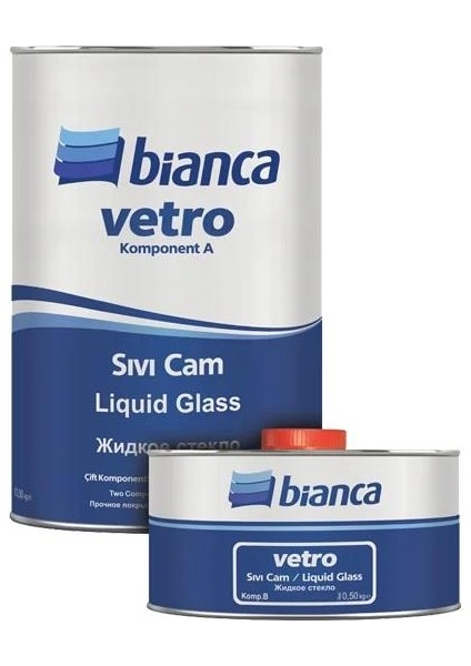 Vetro Sıvı Cam Liquid Glass Şeffaf Parlak Su Izolasyonu 4 kg Şeffaf