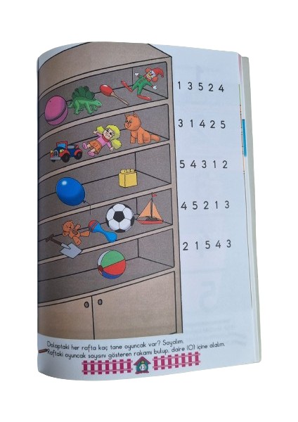 Bizim Sınıf Matematik 5-6 Yaş Okul Öncesi Matematik Eğitim ve Aktivite Kitabı (64 Sf) indirimleri