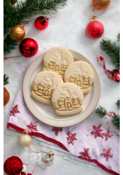 Kar Küresi Yılbaşı Kurabiye Kalıbı