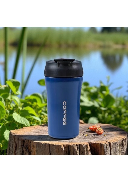 Paslanmaz Çelik Çift Katmanlı Termos Lacivert