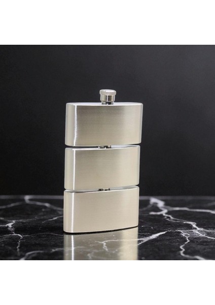 Gümüş Renk 3 Katlı Paslanmaz Çelik Matara Vip