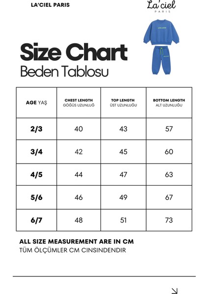 Unisex Çocuk Pamuklu Mavi Oversize Sweatshirt Eşofman Alt Takım - Neon Detaylı fırsatları