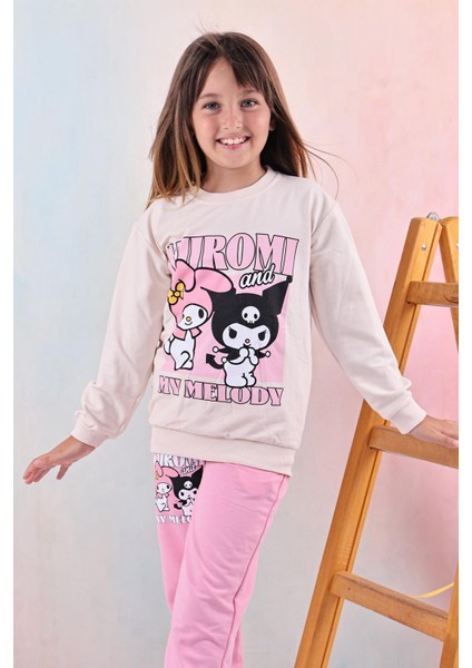 Kuromi Kız Çocuk Eşofman Takımı