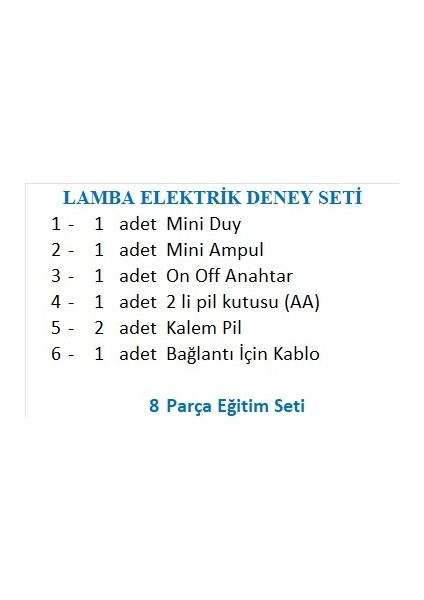 Lamba Elektrik Deney Seti fiyatları