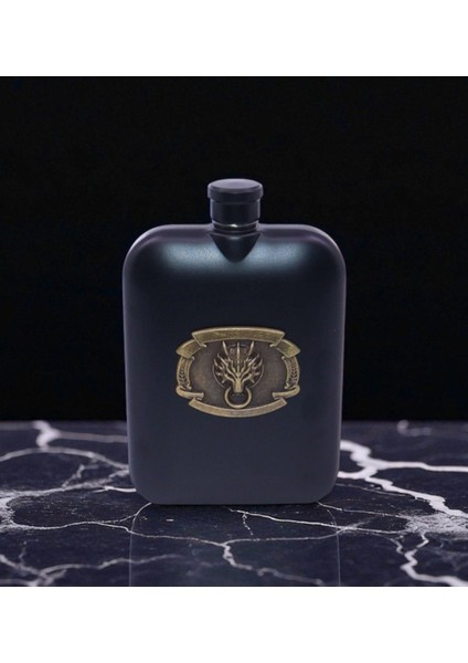 Ejderha Armalı Gotik Tarz Matara Paslanmaz Çelik Vip Özel Tasarım