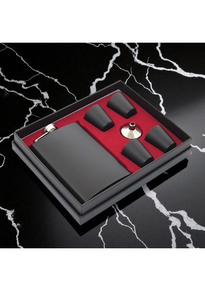 Mat Siyah Matara Seti – 6 Parça Hediye Kutulu Vip Hediyelik