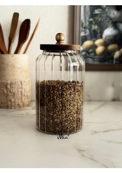 Vetro Akasya Kapaklı Cam Kavanoz 2800ML