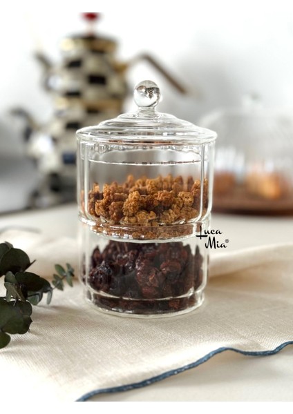 2 Katlı Cam Çerezlik