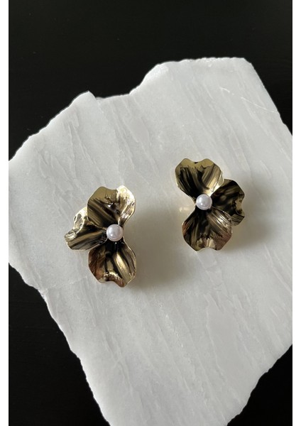 Gold Çiçek Küpe fiyatları