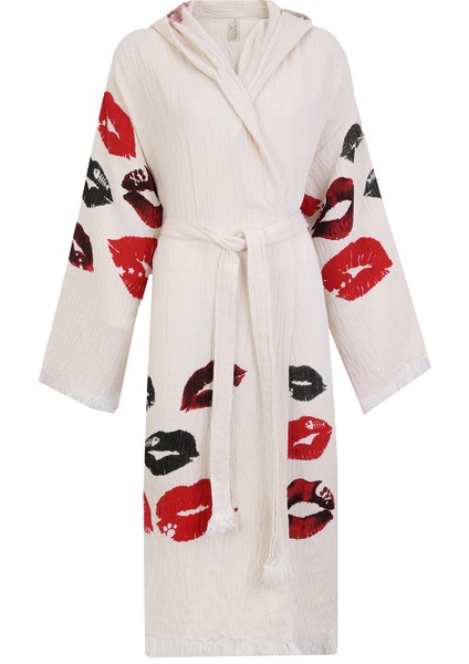 Dudaklı Müslin Bornoz